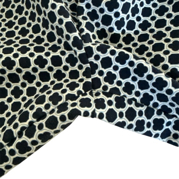 Investments Ankle Pants Women Plus Size 18 Blue White Geometric Floral Stretch - Picture 6 of 10